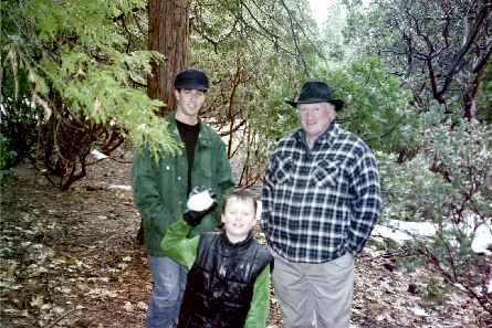 John, Fred and Greg outside Serenity
