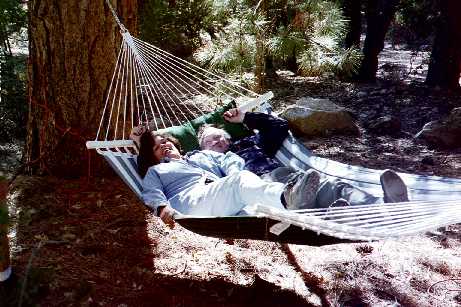 Kathy and Fred Relax in the Trees