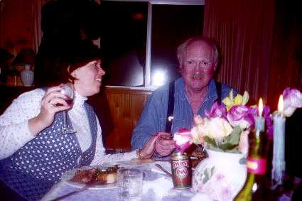 Kathy and Fred pig out