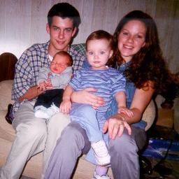 My Daddy, Mommy, me and my sister.