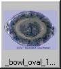 Handled, Oval serving Bowl. 11�" from handle tip to handle tip