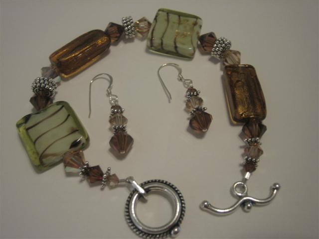 Tan and Brown Bracelet $30.00