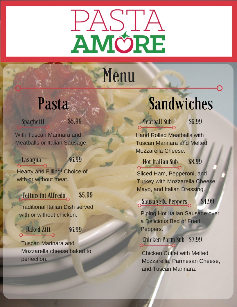 Menu Page 2