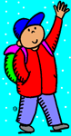 kid with backpack 