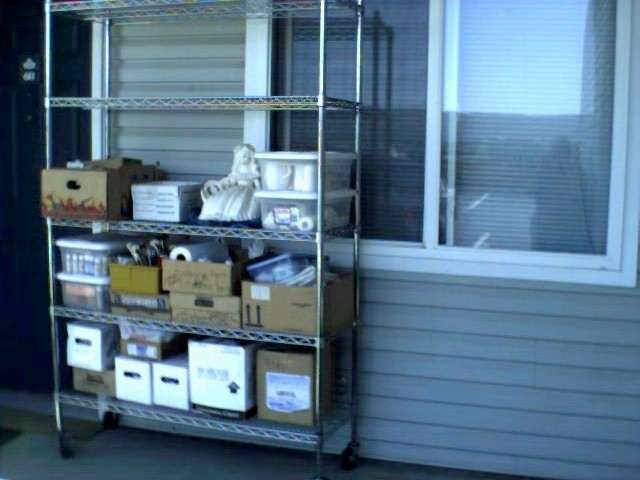 Cart of supplies ready to go to class