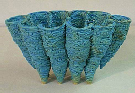 Blue Vessel, stoneware and glaze, 2001