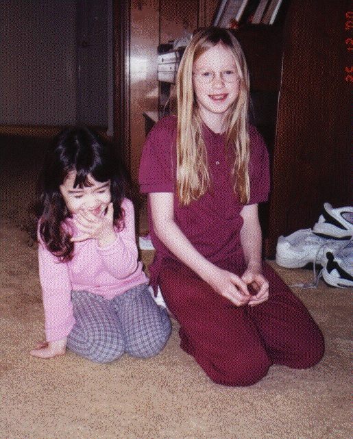 Amanda and Holly, Christmas 2000