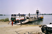 Ferry to Zambia, crossing the Zambezi River