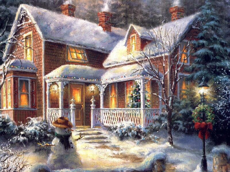 Original picture showing red brick house