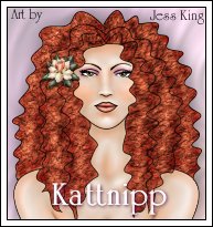a pretty curly haired red head drawn in XaraX by my good friend and a terrific graphic artist, Jess King