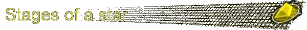 Stages of a star