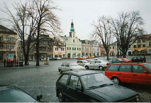 This is the Old town square of Rychnov nad kneznou, Czech Republic