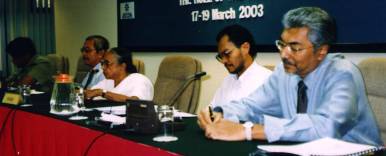 (left-right) Dato Jega, En Zainon (chairperson), Mother Mangalam, Dr Zulkifli & En Rehman