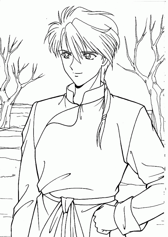 Coloriage De Garcon A Imprimer