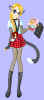 Another of her in neko form in her school uniform, modified just a bit