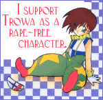 Poor, poor Trowa...Trowa is a rape-free character.