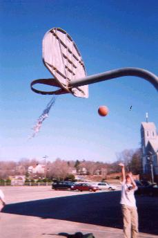 Byler... playing basket ball