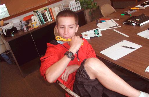 Dan and I were messing around during study hall one day... good times