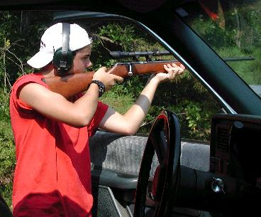 Me shooting my grandfathers .22 down in good old Alabama