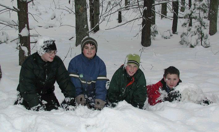 little Tim, Dave, Andrew and Dan
