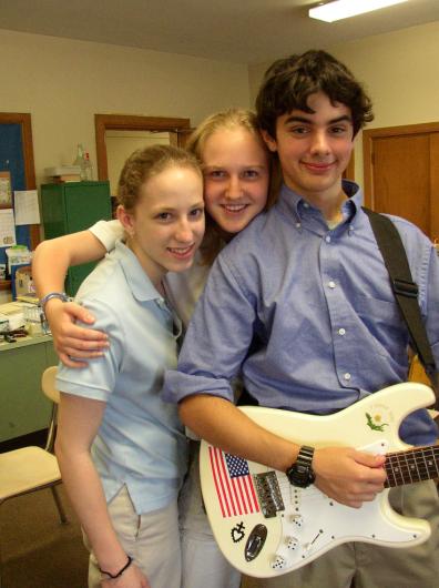 Hannah Em and I at the last day of school at Imago