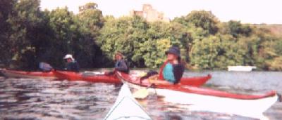 Us with the remains of Invergarry Castle in the background