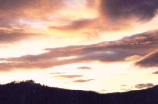 red sky at night