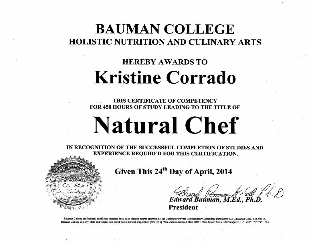 Certification