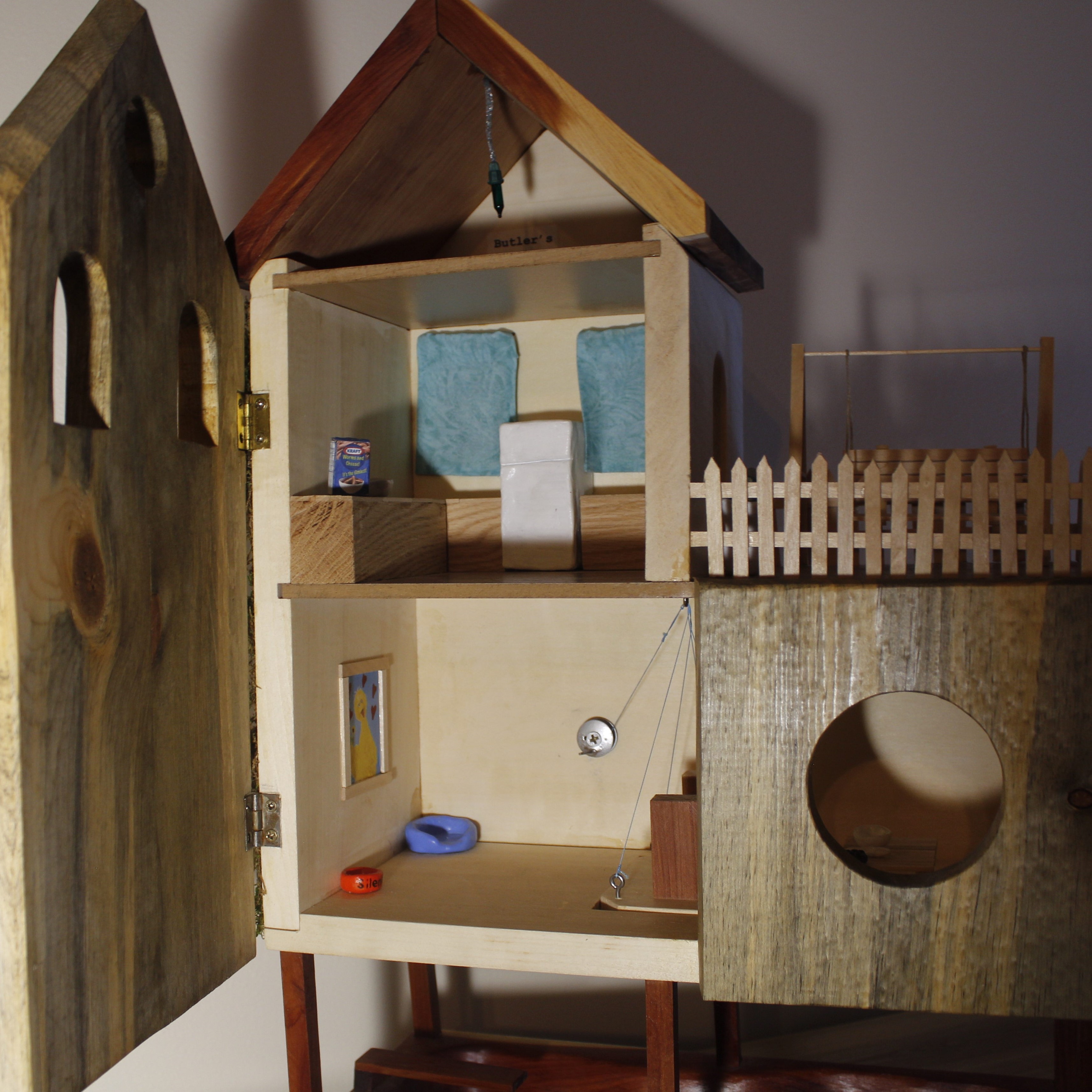 wooden birdhouse