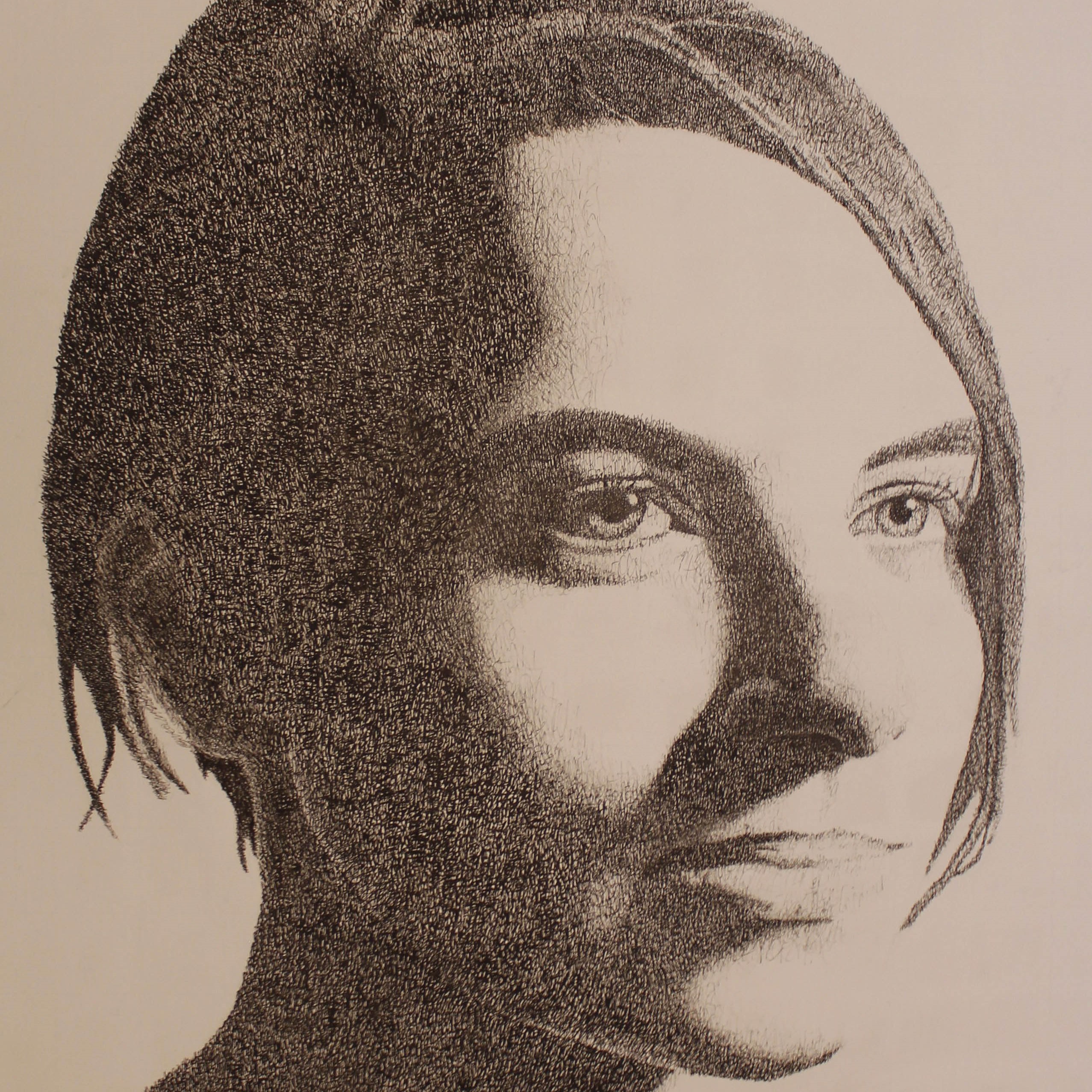 self portrait in pen