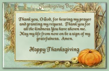 Thanksgiving Prayer