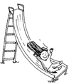 girl on slide