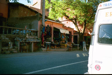 Taddert where we purchased fossils and jewellery and freshly squeezed orange juice
