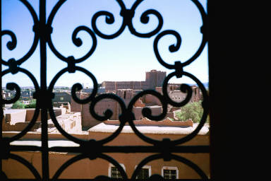View from a window in the Kasbah Taourirte