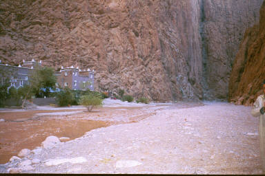The flooded gorge de Todra