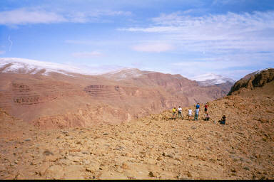 Mountain hike form Todra Gorge