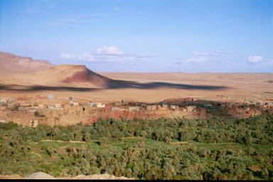 On the way to the Todra Gorge
