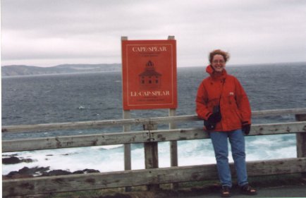 Me at Cape Spear, the easternmost point in North America