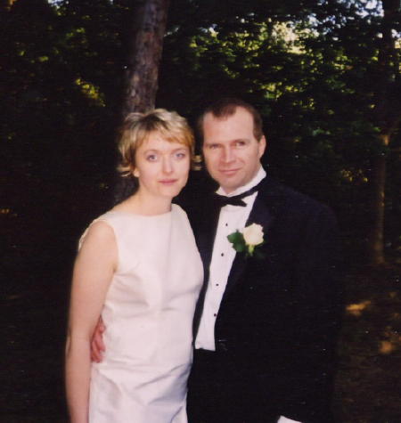 Trudy and Ian at their wedding, September 2003