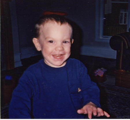 My nephew, Nicholas, almost 2 yrs old