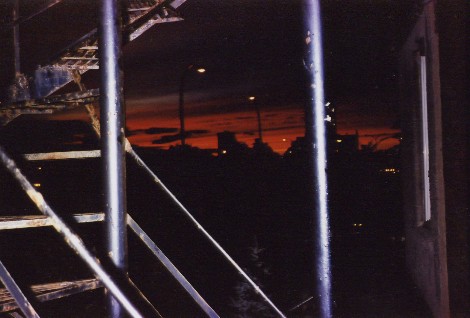 Sunset from my Decarie apartment