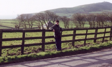 Me in Dingle, across the road from Ballintaggart