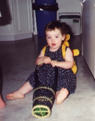 Genevieve, the day of Patrick's baptism, June 1999