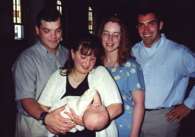 Patrick's baptismal, June 1999