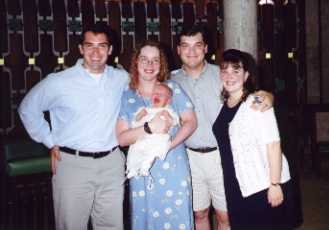 Patrick's baptismal, June 1999