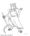 April Lavos - female rat anthro.