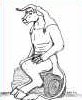 Blackavar, male minotaur