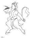 Dancing minotaur - female.