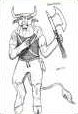 Derettahs, insane female minotaur.