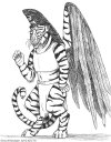 Winged tiger anthro.